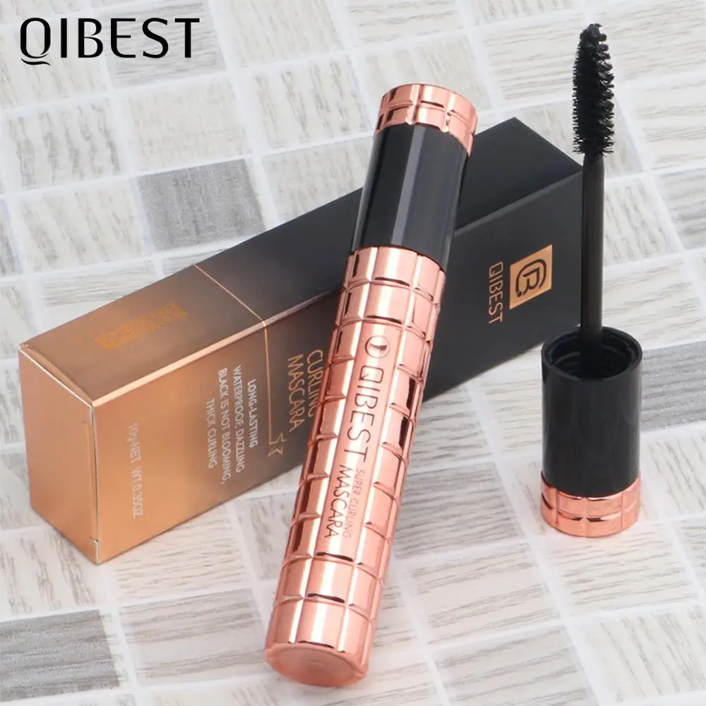 Тушь QIBEST для ресниц пушистая объемная водостойкая косметика удлинения и завивки