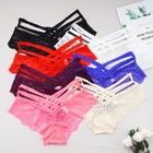 Женские сексуальные кружевные трусики, Соблазнительные трусики, нижнее белье с тонким поясом, женское нижнее белье с низкой посадкой