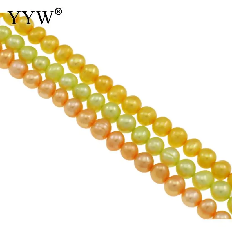 

10strands/Bag Cultured Baroque Freshwater Pearl Beads Mixed Colors Grade A 7-8mm 0.8mm Hole 15inch/Strand for DIY Jewelry