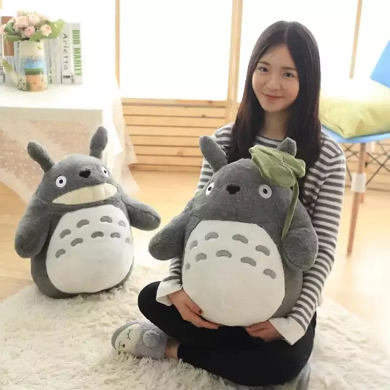 Surprise Promotion Totoro Plush Toy Cute Plush Japanese Anime Figure Doll Plush Totoro With Lotus Leaf Kids Toys Christmas Gift