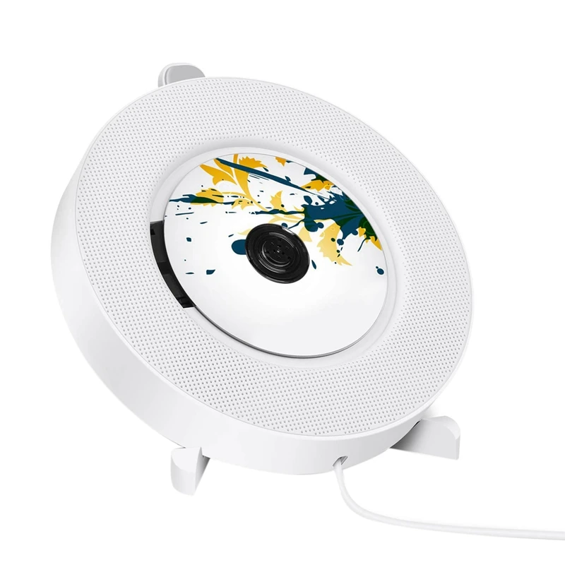 

Портативный CD-плеер с Bluetooth, настенный CD-проигрыватель с дистанционным управлением для дома, встроенные Hi-Fi динамики с наушниками J