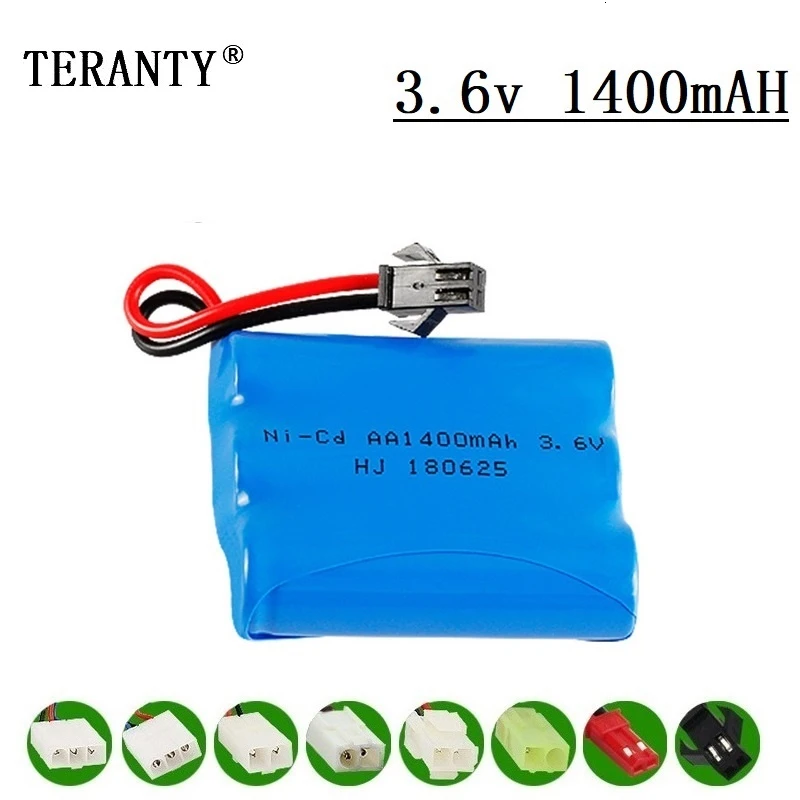 

Upgrade 3.6v 1400mah NiCD Battery For Rc Toys Cars Tanks Trucks Robots Guns Boats AA Ni-CD 3.6v Rechargeable Battery Pack 1pcs