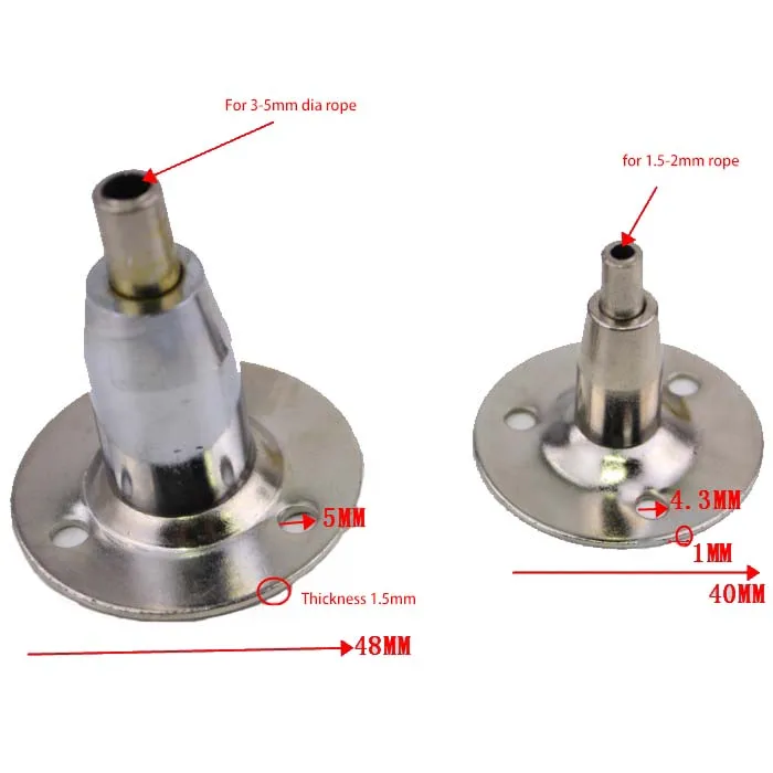 Зажим для потолочного провода с круглой основой застежка проводов выставочный