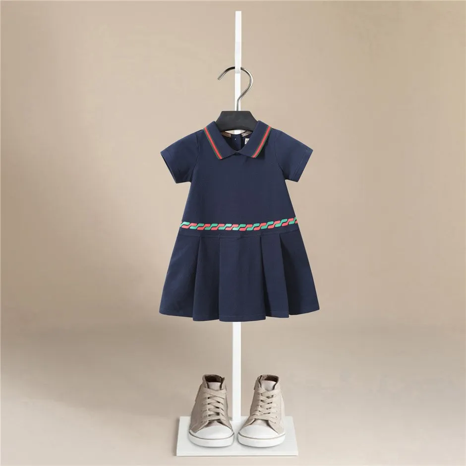 

Girls Dresses New 2021 Baby Girls Costume Dress for Girls Short Sleeve Plaid European Brand Fille Kids Party Clothing Kids