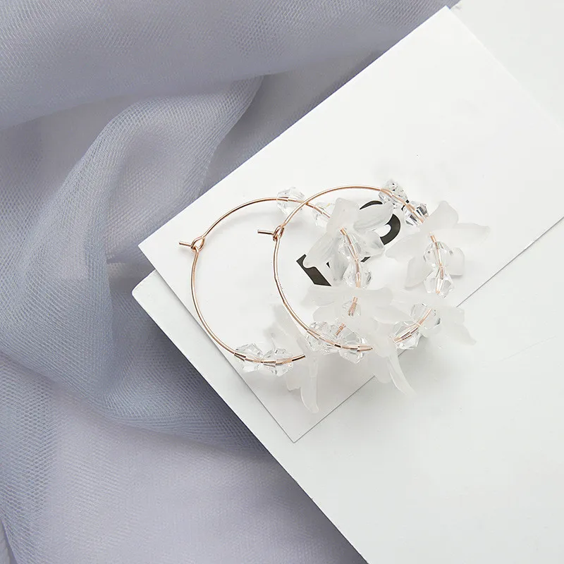 Модные трендовые серьги серьги-гвоздики с цветами для женщин винтажные