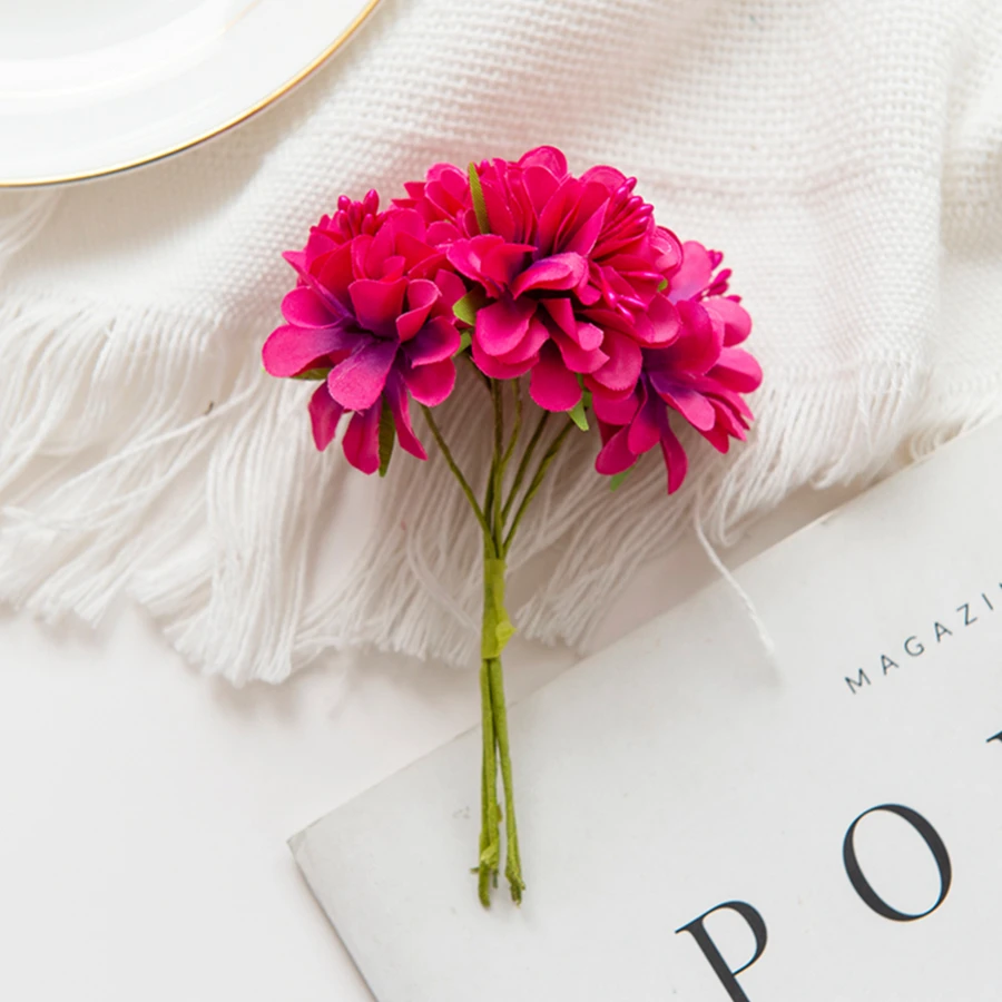 18 шт., букет искусственных цветов, тычинка, свадебная вечеринка, сделай сам, украшения на день Святого Валентина, домашние гирлянды ручной работы, скрапбукинг, искусственные растения