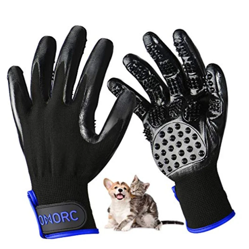 Перчатка для удаления волос массажная перчатка собак и кошек перчатки мытья
