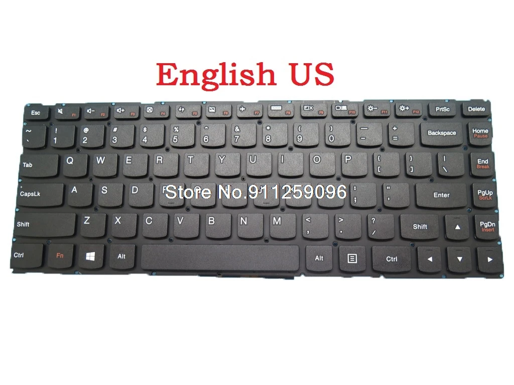 Клавиатура для ноутбука Lenovo S41 70 35 U41 английский США SN20G62897 V154420AS1 черный без рамки