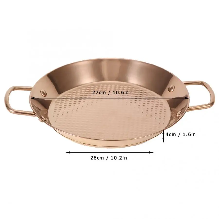 Кастрюля из нержавеющей стали лоток для морепродуктов с двойной ручкой 26 см