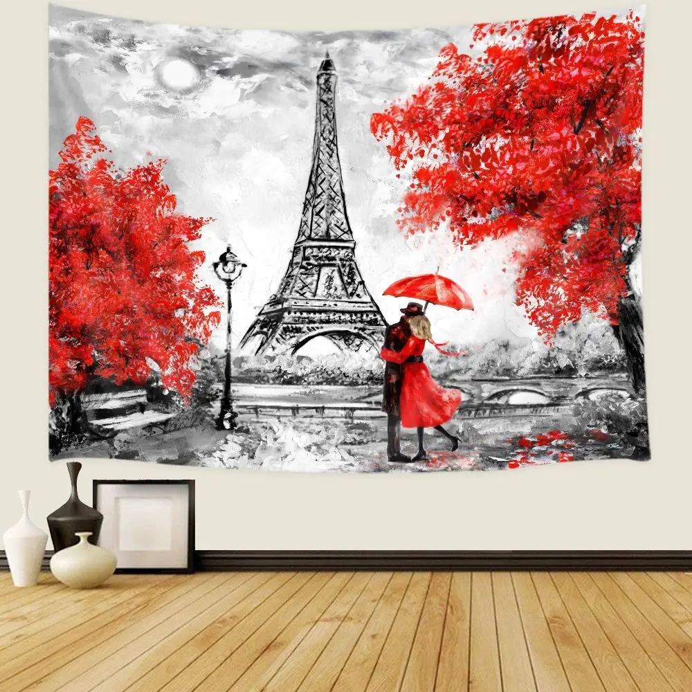 Картина с эйфелевой башней в интерьере