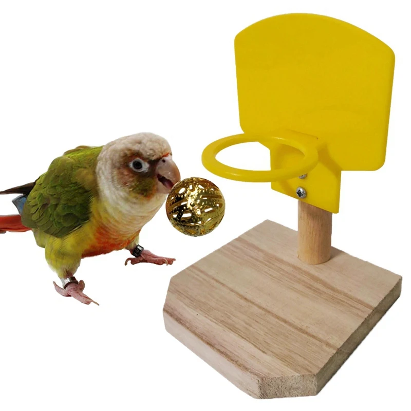 Тренировочная игрушка с птичьим клювом 3 полых мяча и один Деревянный