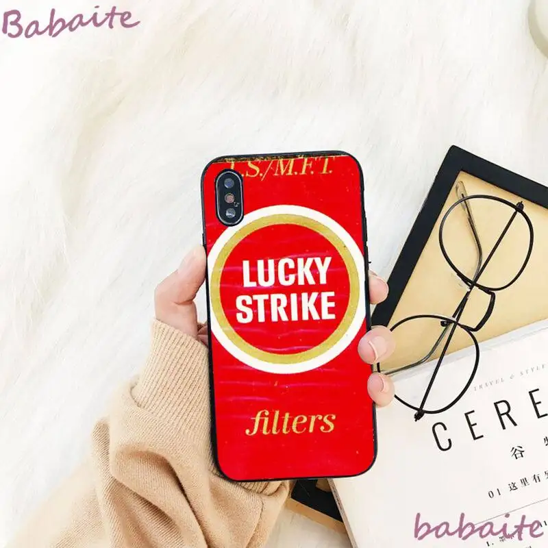 

Babaite Lucky Strike Funny Phone Case shell cute For iPhone 8 7 6 6S Plus X XS MAX 5 5S SE XR 11 11pro promax 12 12Pro Promax