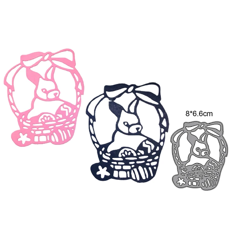 

Easter Bunny Box Metal Cutting Dies DIY Box Scrapbooking Paper Stencil Card Decorative Craft Embossing Die Cuts