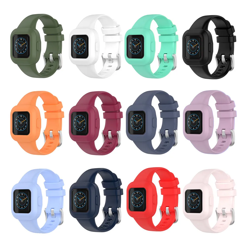 

12Colors Soft Wrist Bracelet Band Strap for Garmin Fit JR3/vivofit jr.3 Tracker Watchband with case belt