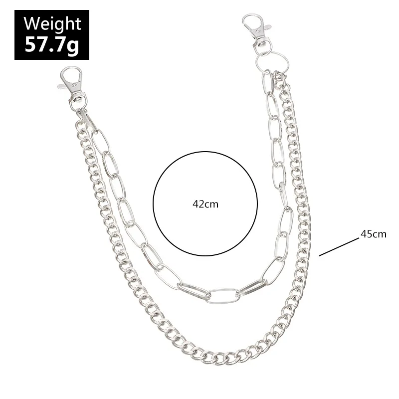 

European Popular Metal Trousers Waist Chain American Punk Style Girls Resin Bear Butterfly Belt Chains Body Jewelry For Women