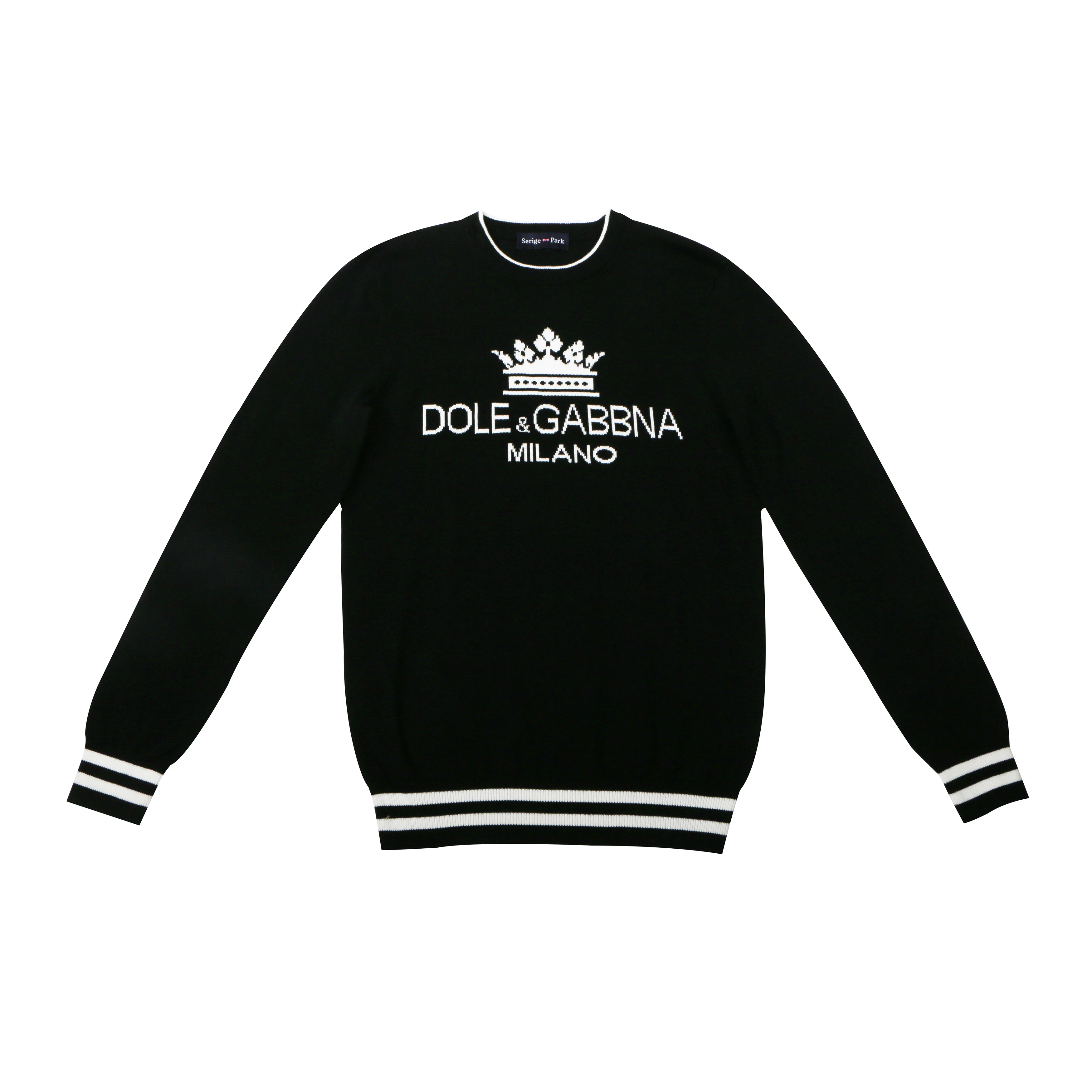 Пуловер вязание 2019 Новый мужской свитер с буквенным узором Превосходное