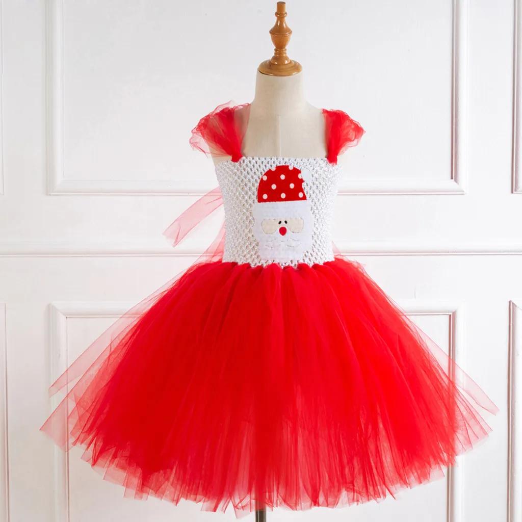 Girl's Dress Kids Child Sleeveless Princess Pageant Gown Christmas Party Wedding Vestidos infantil for girls P30 | Детская одежда и