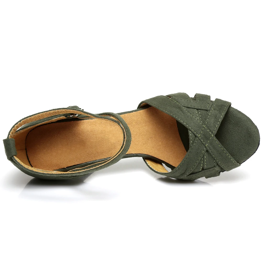 Ballroom Girls Dance-Shoes Women Latin Dance Shoes Ladies Ballroom Modern Tango Jazz Dancing Shoes Heeled Salsa Sandals Indoor