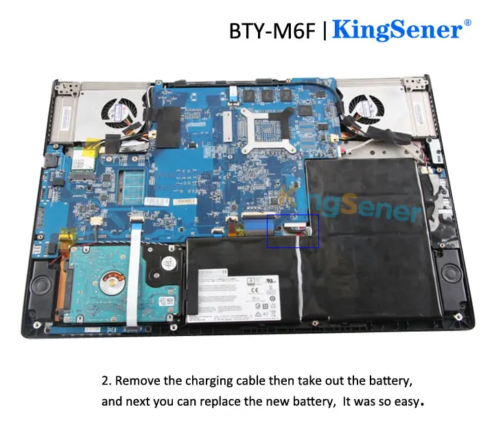 KingSener BTY-M6F ноутбук аккумулятор для MSI GS60 MS-16H2 MS-16H4 2PL 6QE 2QE 2PE 2QC 2QD 6QC 6QC-257XCN серии 11,4 V 4640 мА-ч