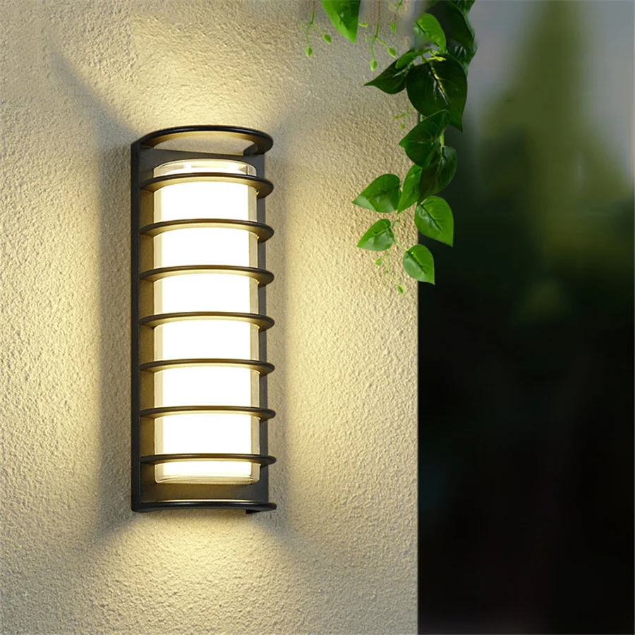

30W Waterproof LED Garden Porch Light Aluminum Outdoor Wall Lamp Modern Balcony Gate Entrance Aisle Terrace Wall Light