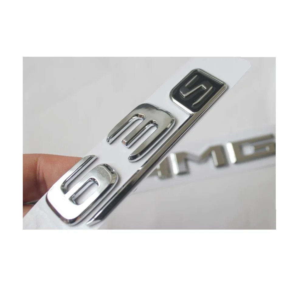 New Chrome ABS Rear Trunk Letters Badge Badges Emblem Emblems Sticker for Mercedes Benz E63 AMG S 2017 2019 |