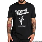 Романтическая футболка My Chemical, черная парадная футболка, мягкие высококачественные Топы в стиле панк-группы