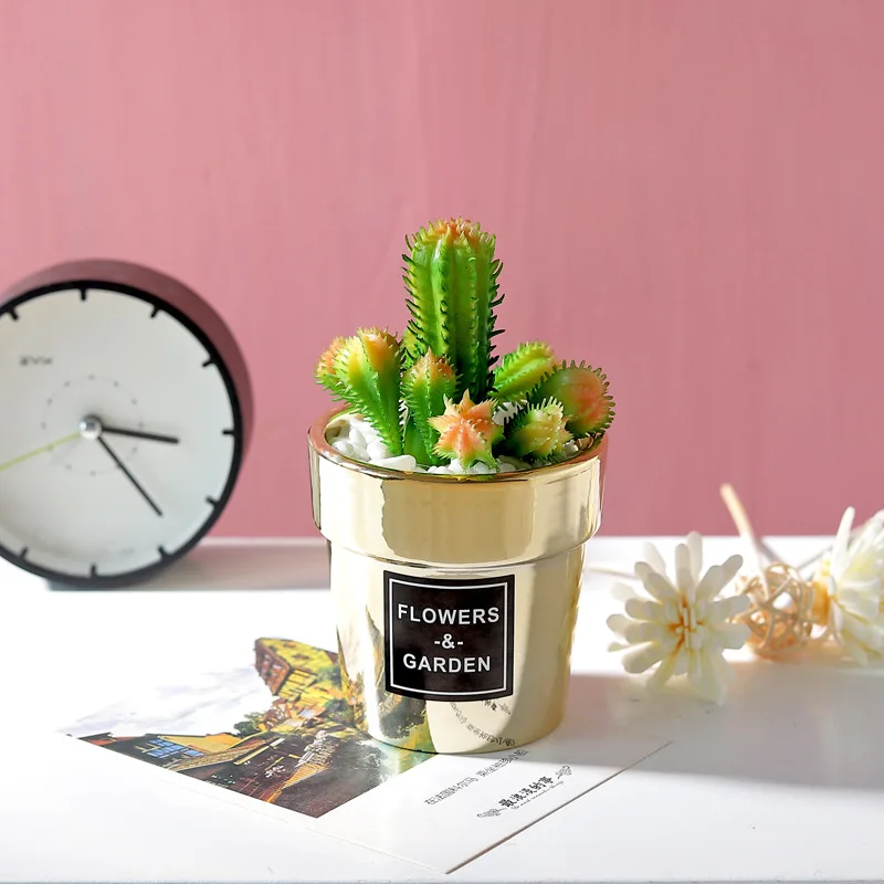 1 шт. искусственные растения бонсай маленький горшок для дерева цветы украшения в