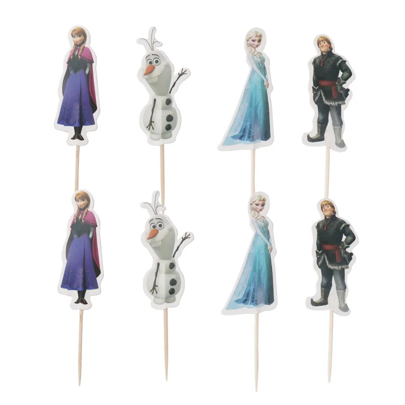 Disney Frozen Принцесса Анна Эльза мультфильм вечерние украшения на день рождения