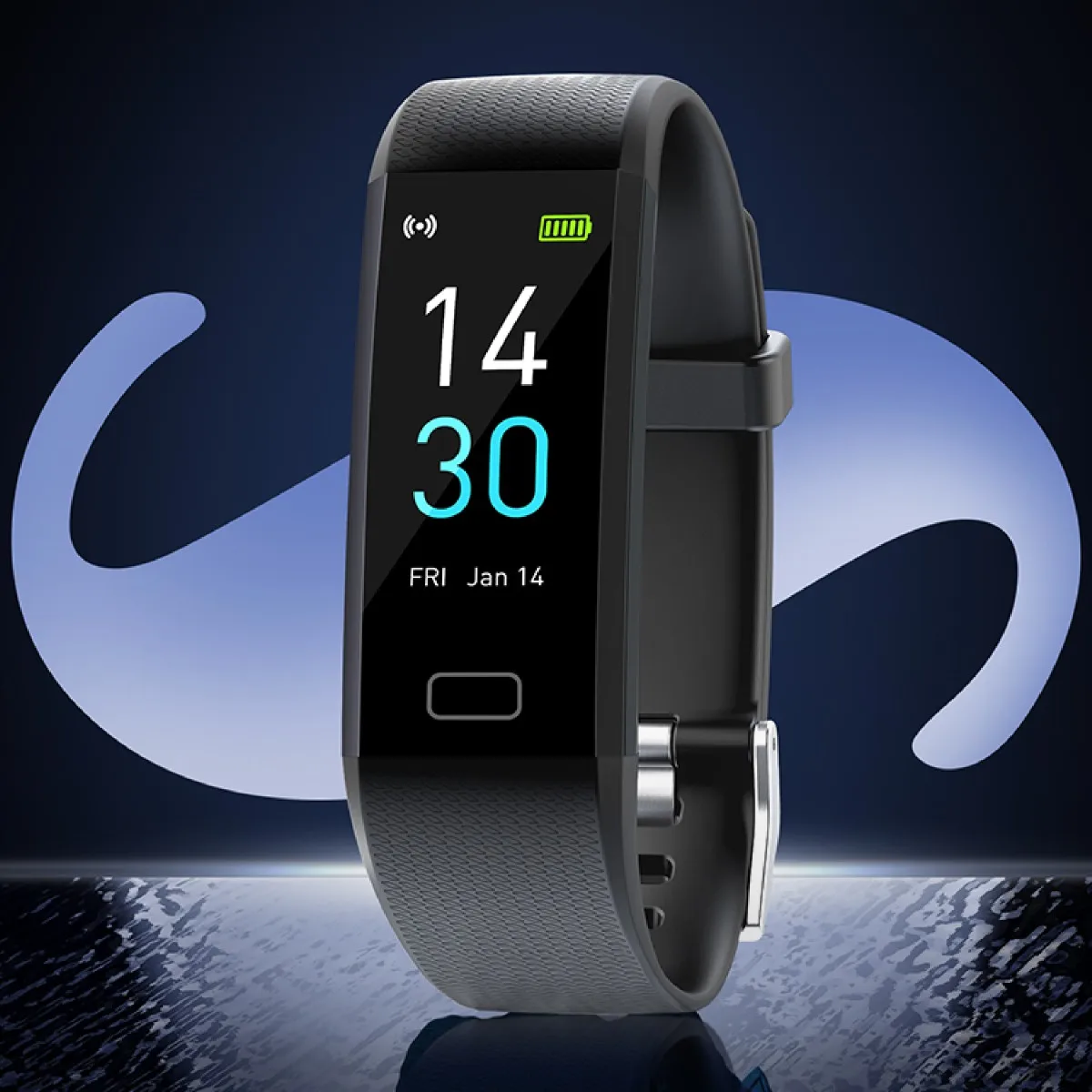 

S5 second generation global version blood pressure fitness heart rate meter step temperature smart bracelet watch sports IOS