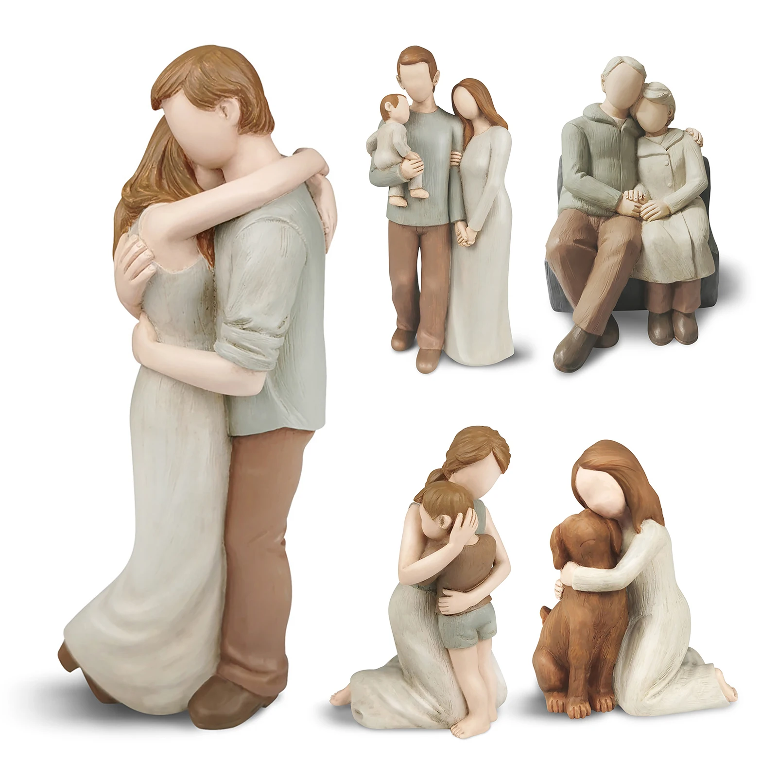 

Simple Love Series Resin Figurine Wedding Gift Statue Sculpture