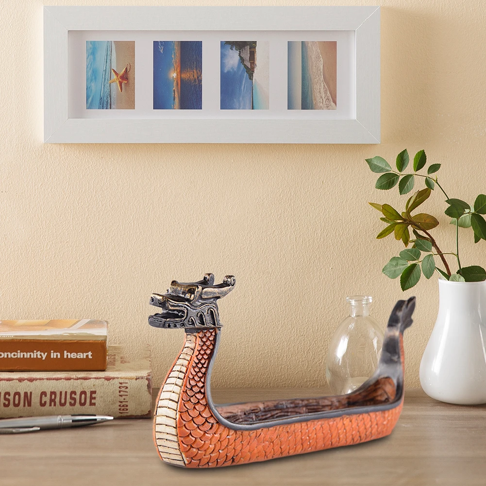 Дракон лодка подставка для ароматических палочек горелка ручная резная резьба