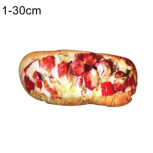 Ham Bread30cm Длинное масло, хлеб, мясо, нить, кунжут, пицца, бифштекс, подушки, еда, плюшевая подушка, имитация закусок, украшение, спинка, подушка - Цвет: Ham Bread30cm