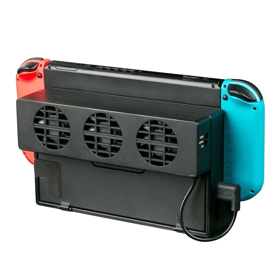 

Dobe For Nintendo Switch Console Cooler Stand Cooling Fan Support Accessories Base Game Holder Cradle Kit Video Control Command
