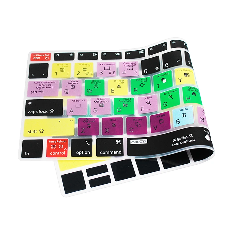 HRH для Mac OSX ярлыки силиконовый чехол клавиатуры ноутбука Кожа MacBook новейший Air 13