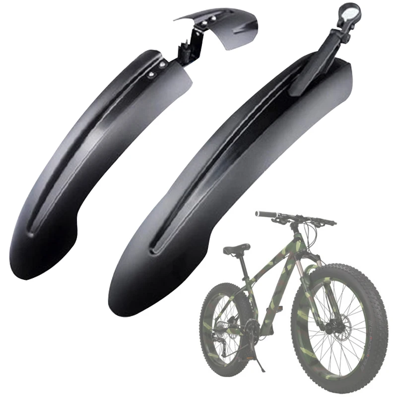 

4.0 Wide Fat Bike Fender 26-27.5 inch Cycling Wings Bike Front Rear Mud guard For Fatbike Fender Durable Fat Bicycle Fenders