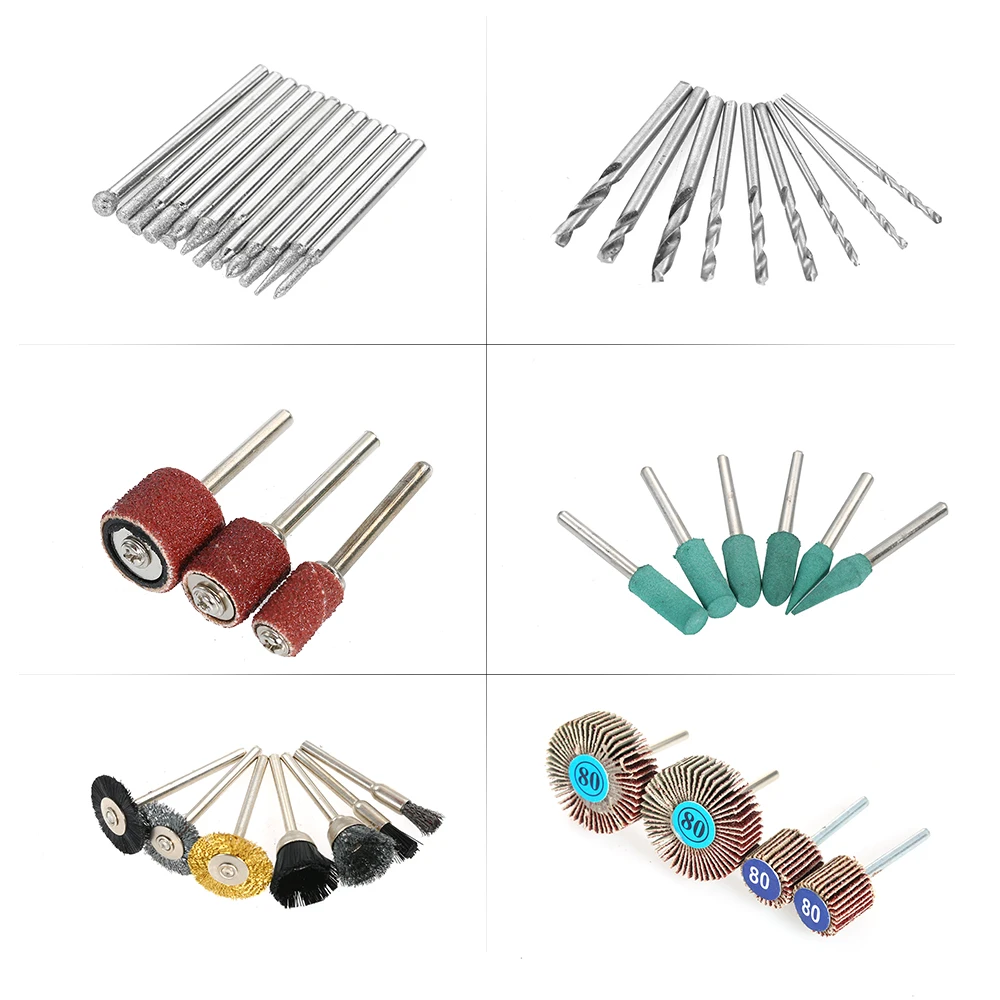 Набор роторных инструментов с хвостовиками диаметром 1/8 дюйма универсальная