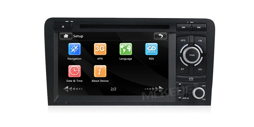 MEKEDE HD емкостный экран два Din 7 дюймов Автомобильный dvd-плеер для Audi/A3/S3 2002-2011 Canbus радио gps Bluetooth 1080P навигация