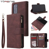 Leather Zipper Wallet Case For Huawei P40 P30 Mate Pro Honor Lite 10i 20i Smart Plus 2019 Nova 6se Phone Cover