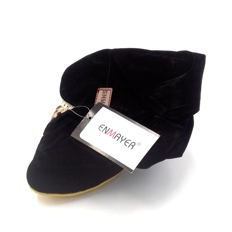 

ENMAYER Size34-43New Women Winter Flats Flock Round Toe Fashion Knee-high Snow Boots for Women Casual Shoes Sweet Platform Boots