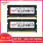 ОЗУ WAL RAM DDR3 4 ГБ 8 ГБ ОЗУ для ноутбука 1333 МГц 1600 МГц 1866 МГц DDR3L 204pin память для ноутбука AMD intel 1,35 в1,5 в