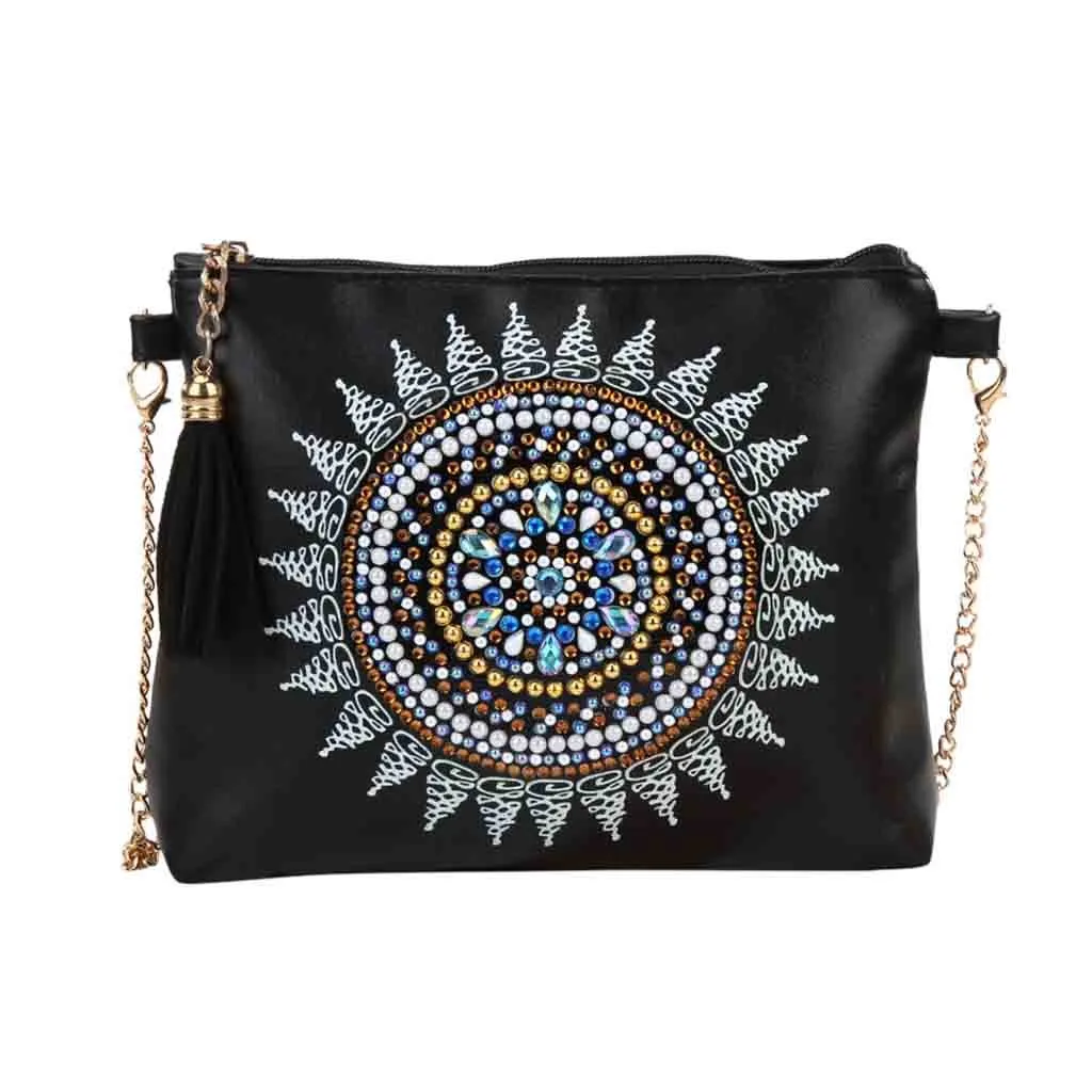 Сумка для рукоделия в особой форме с бриллиантами из искусственной кожи сумки на