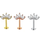 Серьги-гвоздики женские JUNLOWPY, из нержавеющей стали, 68 мм, 50 шт.