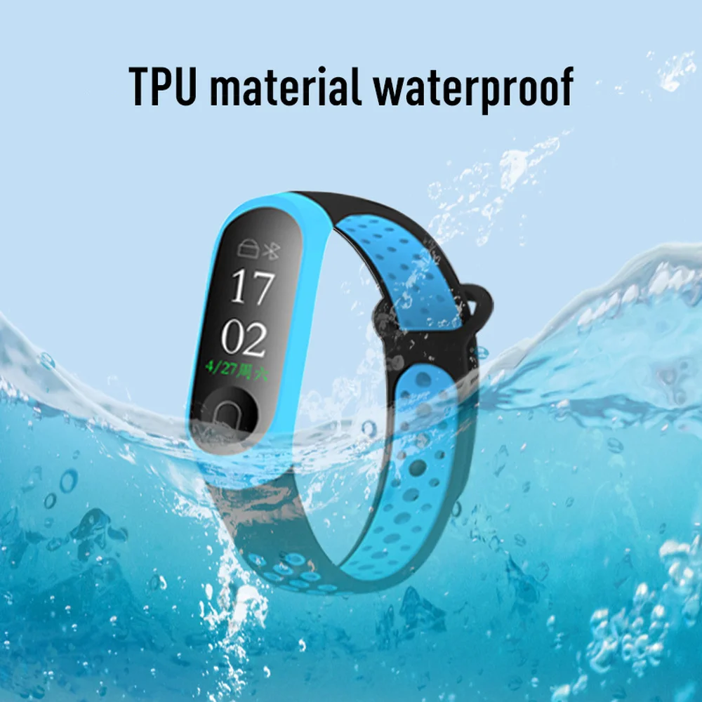 10 цветов Силиконовый ремешок для Xiaomi mi Band 4 3 двойной цвет часы замена band Часы