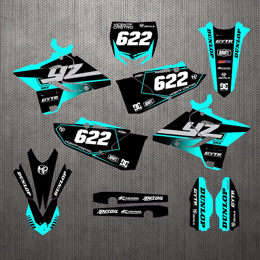 6 видов стилей YZ125/250 2019 2015 3 м графические наклейки для YAMAHA YZ250 YZ125 2016 2017 2018 250/125