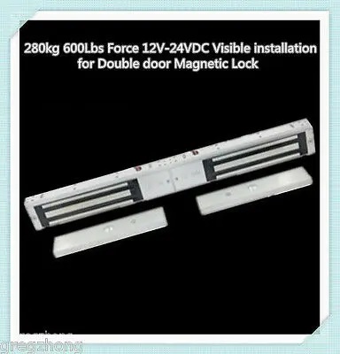 

280kg 600Lbs Force 12VDC Visible installation for Double door Magnetic Lock