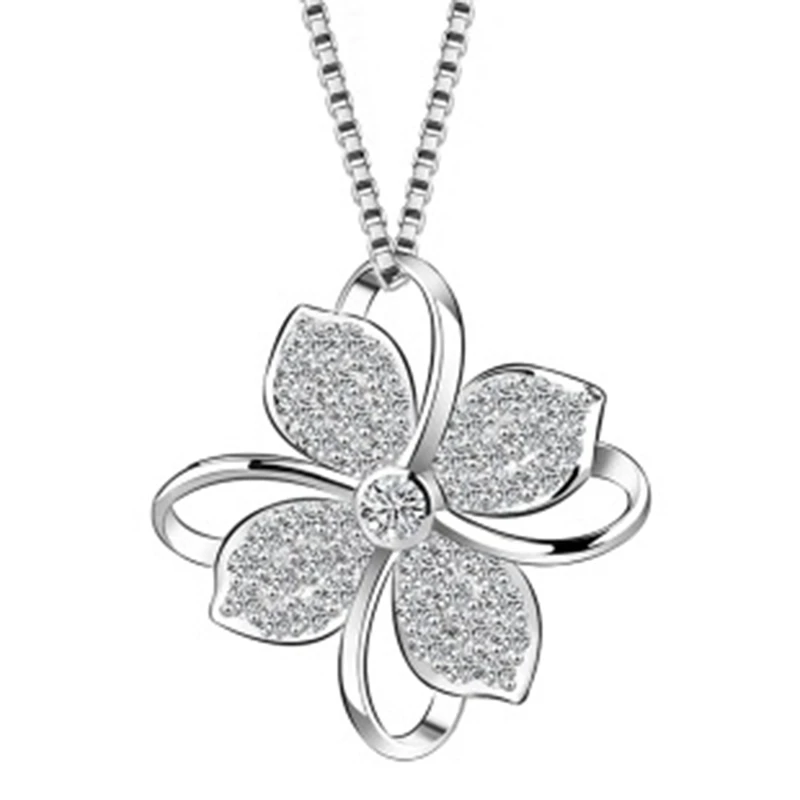 2019 новые четыре ожерелье с подвеской листочком ювелирные изделия цветок