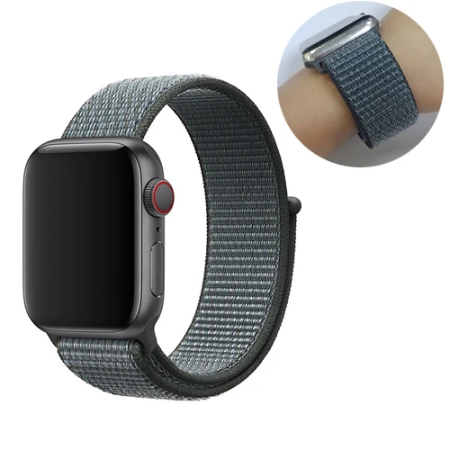 17 Ремешок для спортивных часов для apple watch, ремешок 42 мм, 38 мм, версия apple watch 5/4/3/2/1 наручных часов iwatch, ремешок 44 мм 40 мм двухслойный нейлоновый переплет ремешок для часов - Цвет ремешка: 17