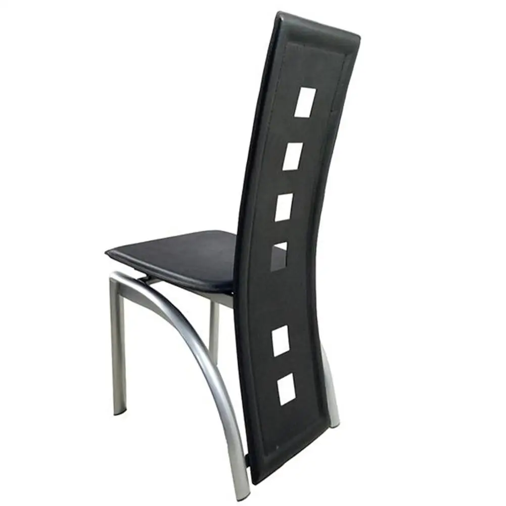 

110cm Dining Table Set Fashion Tempered Glass Dining Table With 4pcs Chairs Coffee Table Conference Table Home Furniture