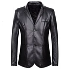 Осень Notchetd костюм кожаная куртка размера плюс 6XL 7XL Мужская обувь большого для 135 кг повседневная куртка Veste Homme костюм мужские сюртук