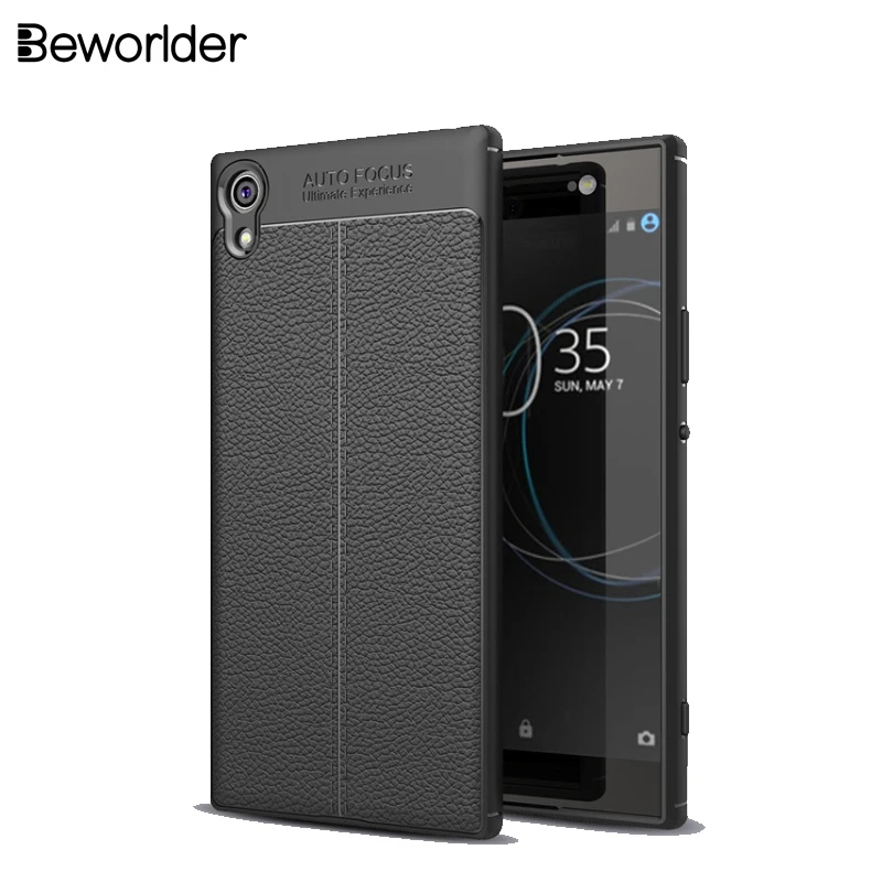 For Sony Xperia XA1 Ultra Case Plus Protective Soft Silicone TPU Lichee Pattern Phone Cover XA1Ultra XA1Plus |